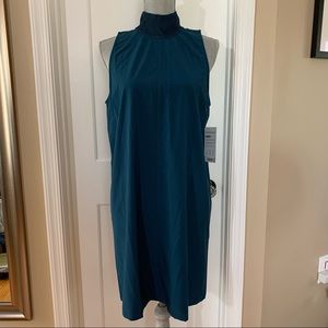 Athleta Initiative sleeveless dress in teal, size Medium